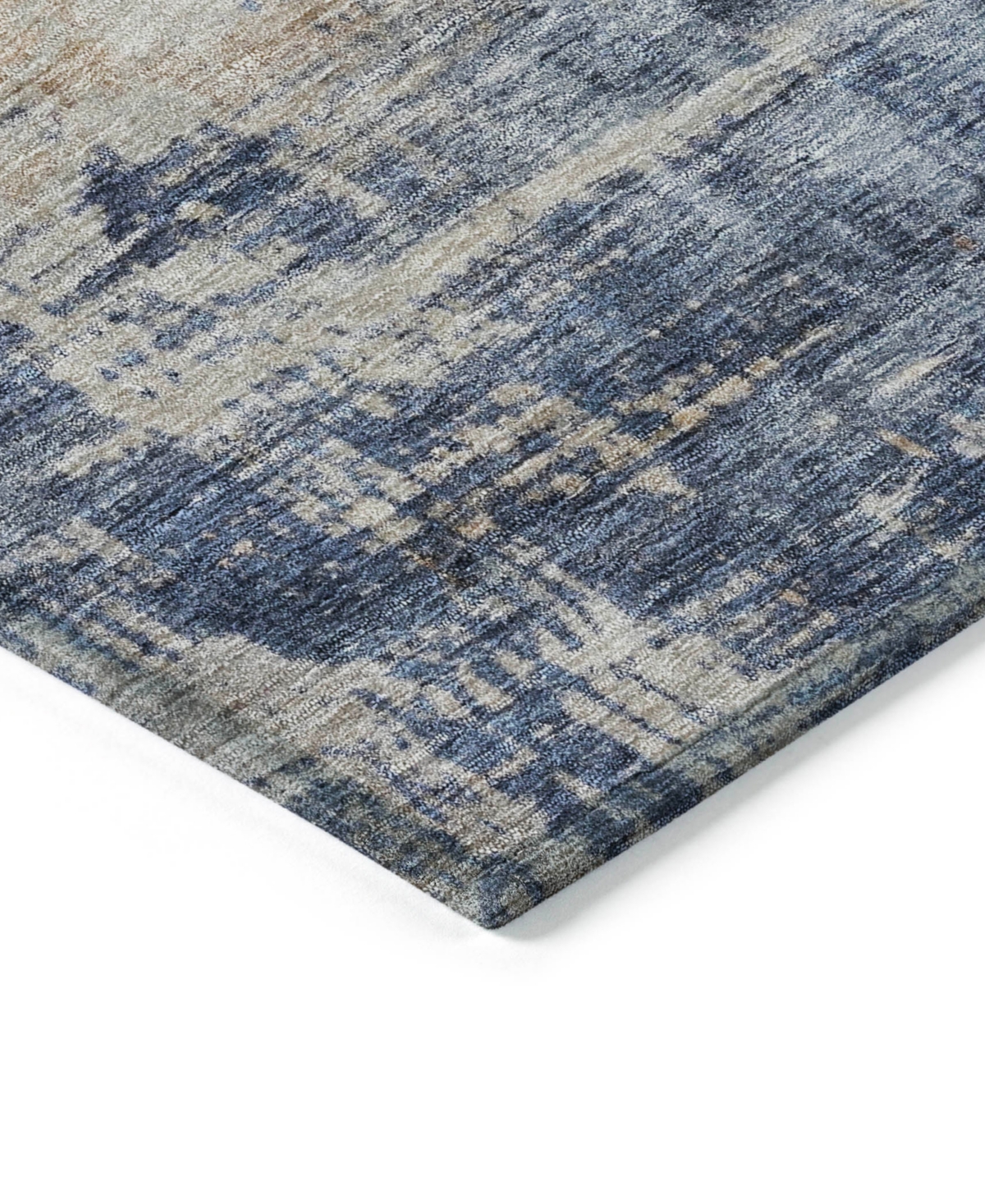 Shop Addison Chantille Machine Washable Acn1217 3'x5' Area Rug In Denim