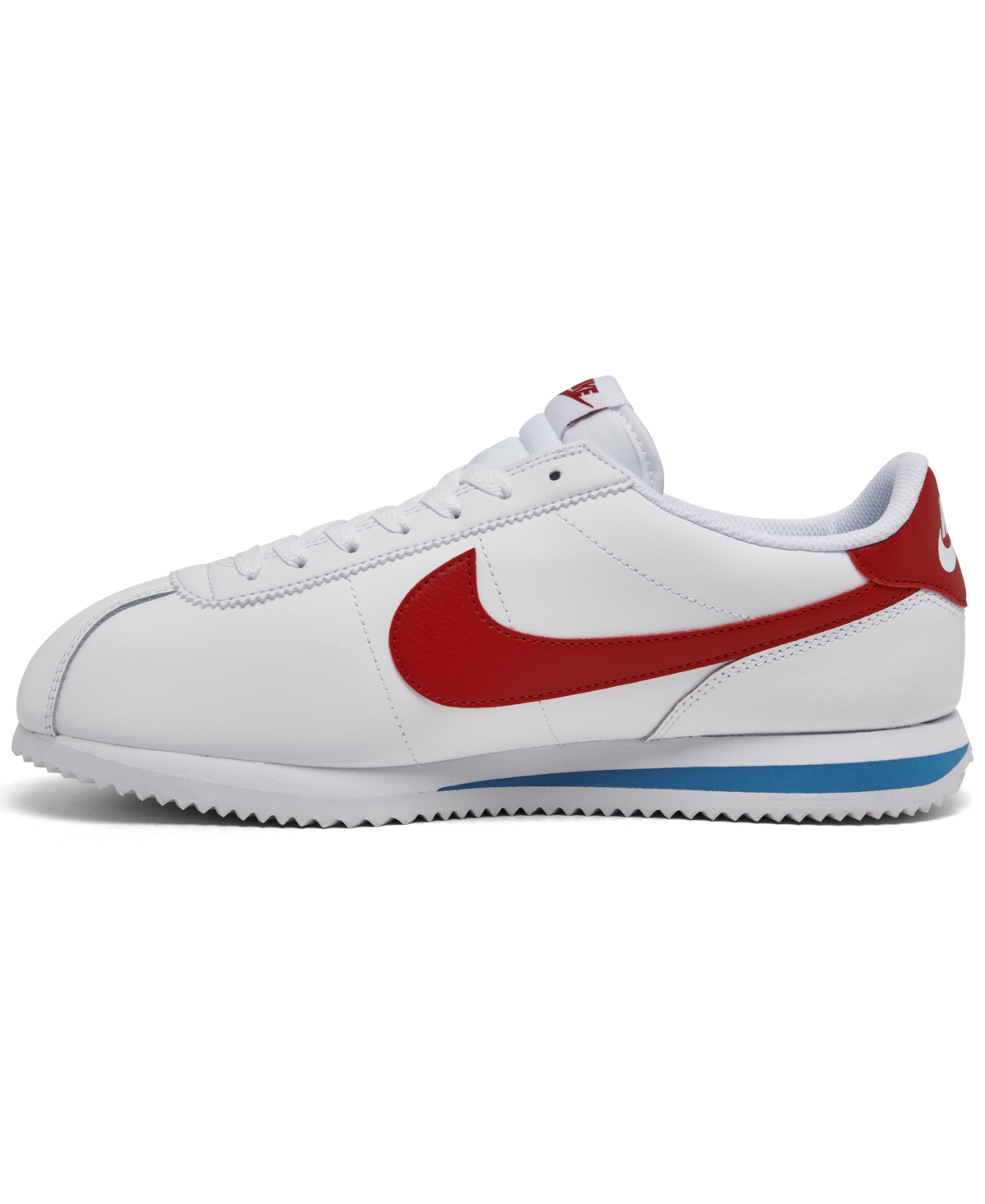 Nike Cortez Sneakers In White And Red In White,red,blue