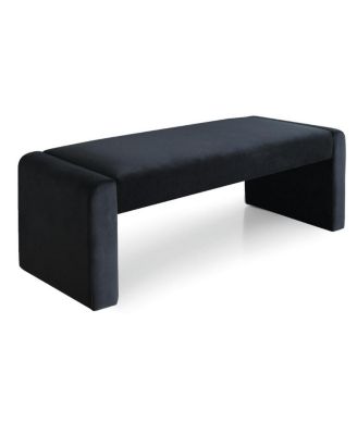 47" Velvet Benches Look, Velvet Waterfall Upholstered Bench