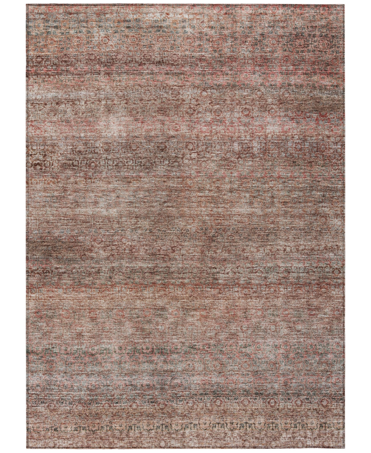 Addison Chantille Machine Washable Acn1174 8'x10' Area Rug In Coral