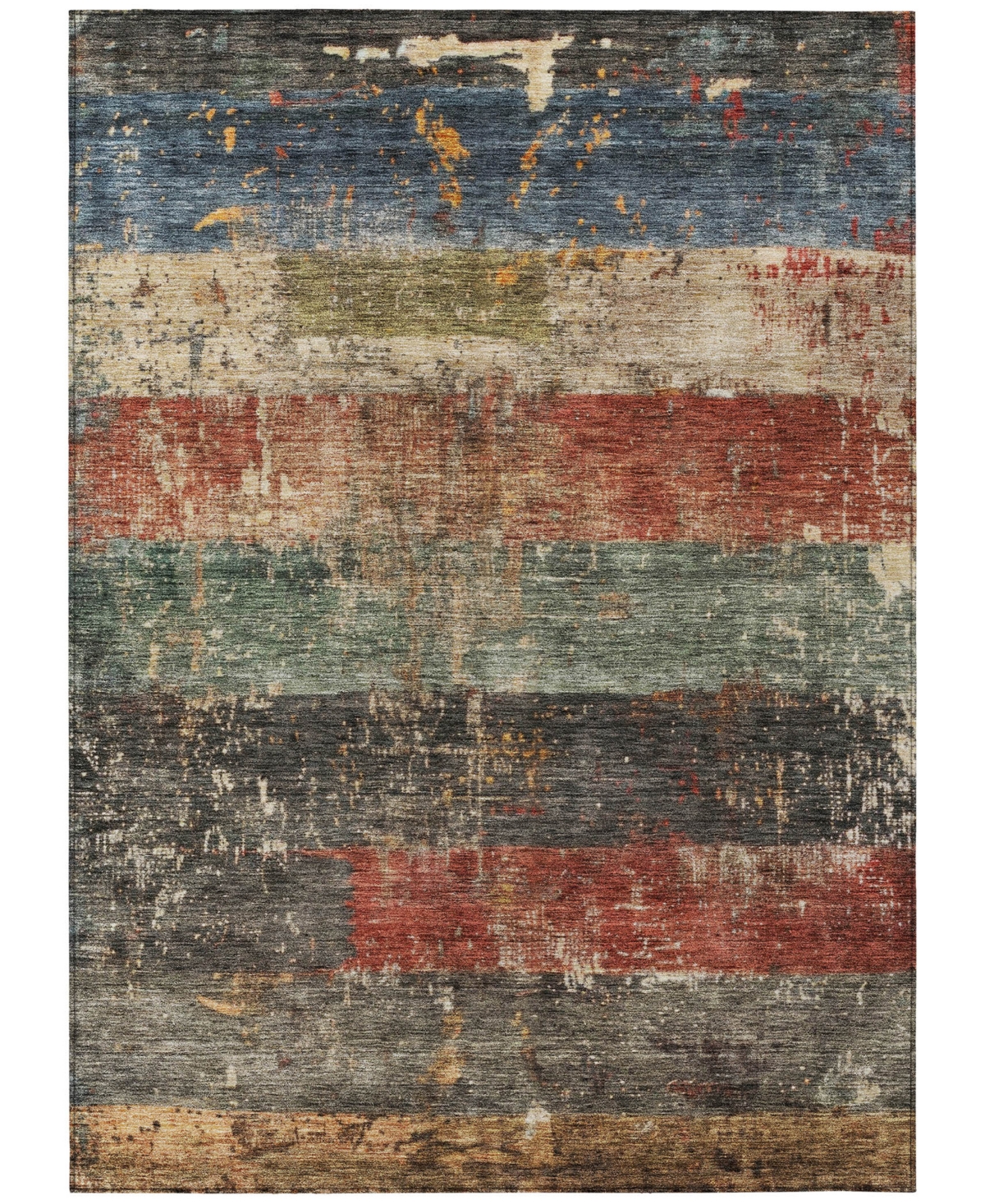 Addison Chantille Machine Washable Acn1198 5'x7'6" Area Rug In Moss