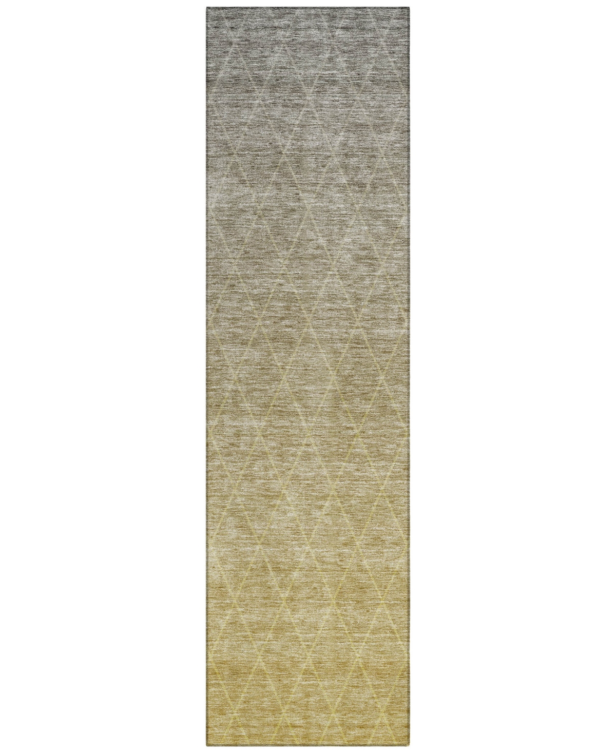 Addison Chantille Machine Washable Acn1175 2'3"x7'6" Runner Area Rug In Gold