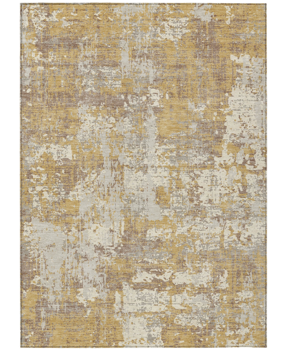 Addison Chantille Machine Washable Acn1008 2'6"x3'10" Area Rug In Gold