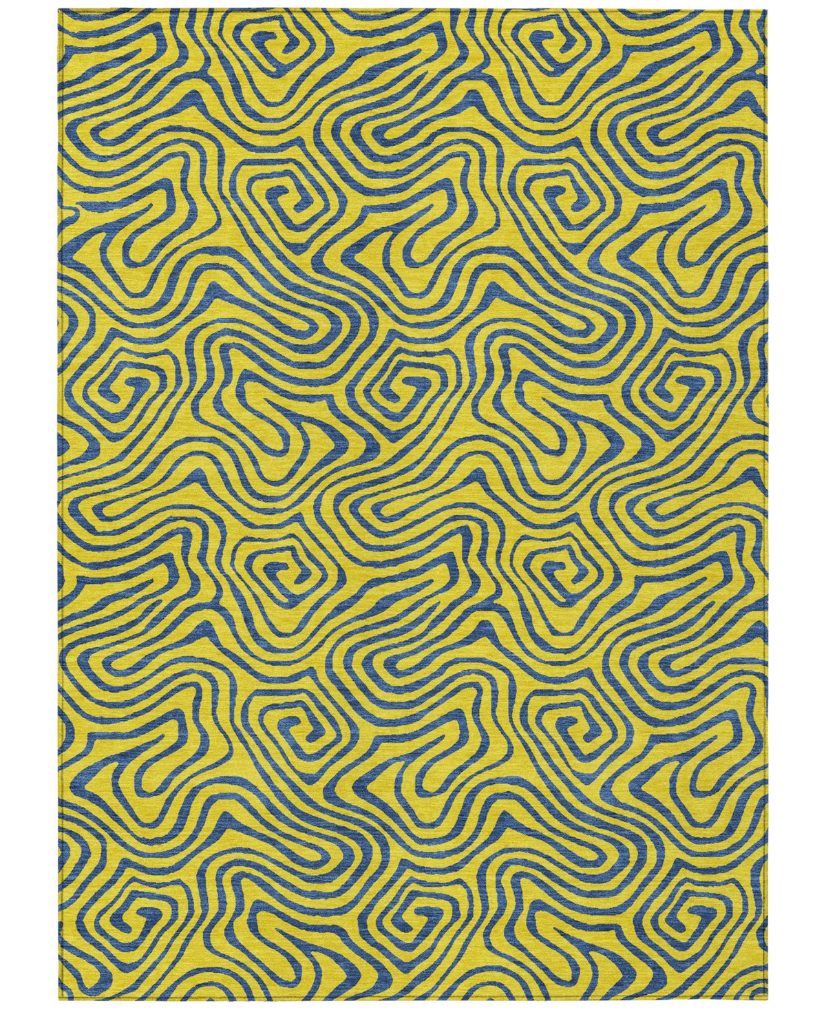 Addison Chantille Mahine Washable Acn1031 8'x10' Area Rug In Yellow