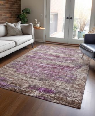 Addison Chantille Machine Washable Acn1196 Rug Collection In Rose