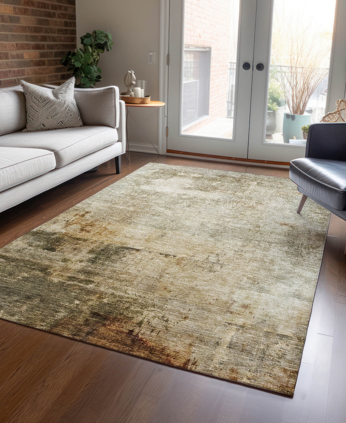Addison Chantille Machine Washable Acn1193 8'x10' Area Rug In Ivory