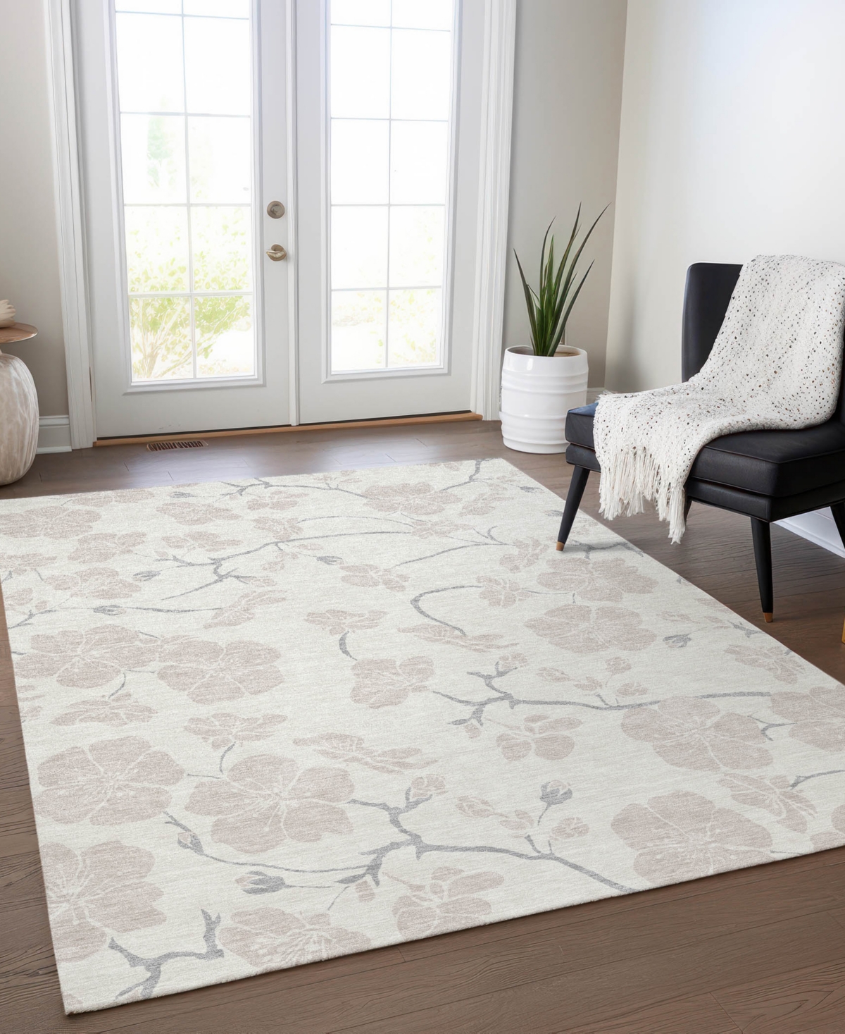 Addison Chantille Mahine Washable Acn1032 9'x12' Area Rug In Ivory