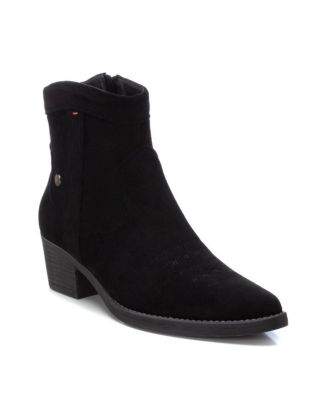 Women's Italian Western Suede Booties By