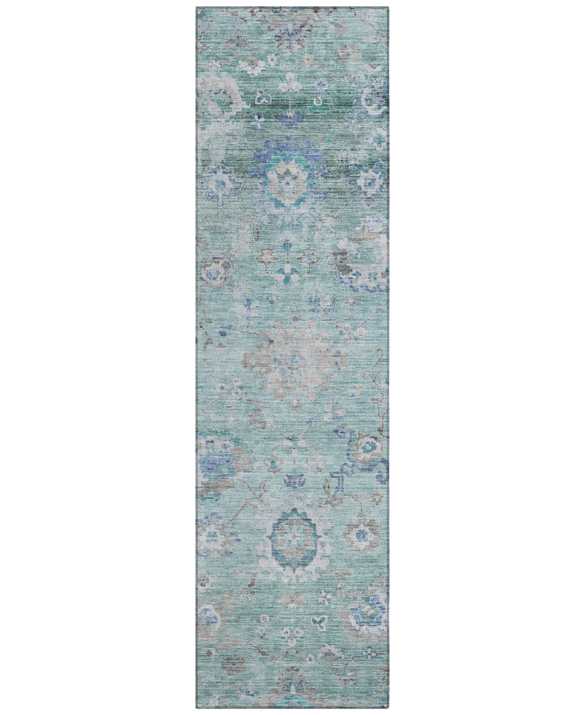 Addison Chantille Machine Washable Acn1107 2'3''x7'6'' Runner Area Rug In Mint