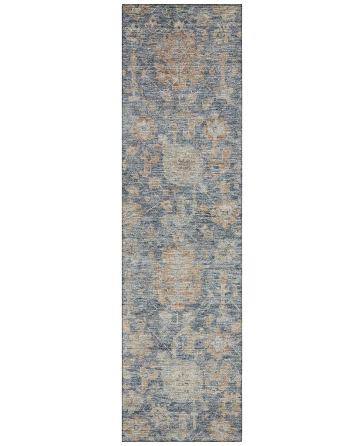 Addison Chantille Machine Washable Acn1105 2'3''x7'6'' Runner Area Rug In Denim
