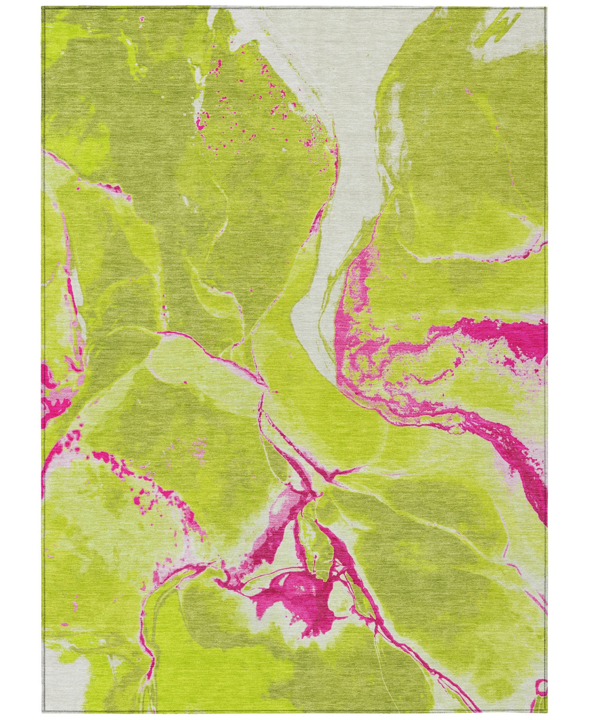 Addison Chantille Machine Washable Acn1005 10'x14' Area Rug In Lime