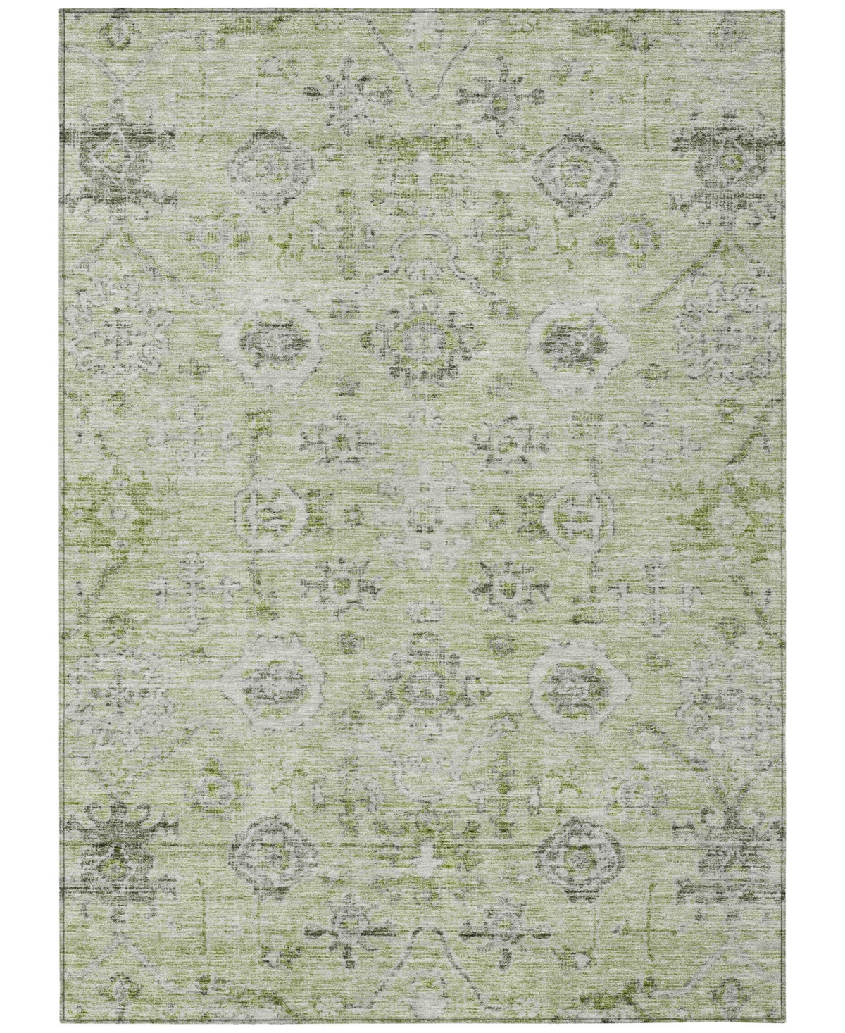 Addison Chantille Machine Washable Acn1110 5'x7'6" Area Rug In Grass