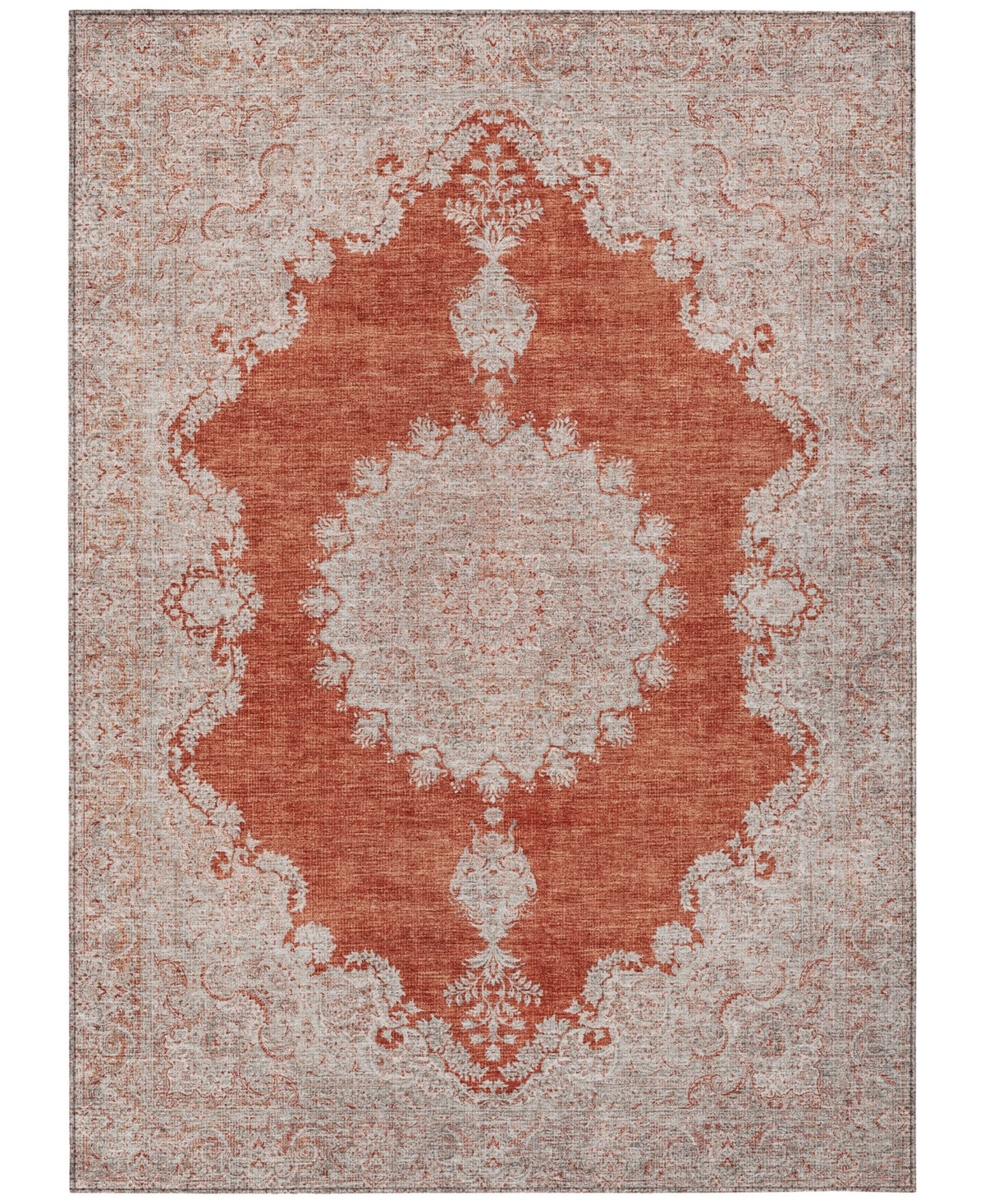 Addison Chantille Machine Washable Acn1003 3'x5' Area Rug In Rust