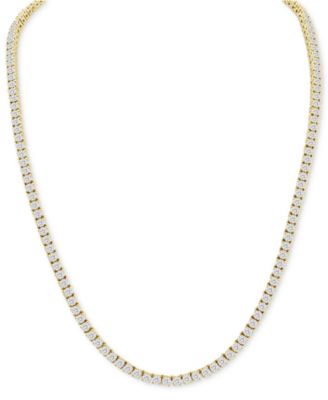 Macy's - Men's Diamond Necklace (3 ct. t.w.) in 10k Yellow Gold