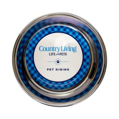 Set of 2 Stainless Steel Dog Bowls - Farmhouse Style, Durable & Non-Slip, Easy Clean Pet Feeder