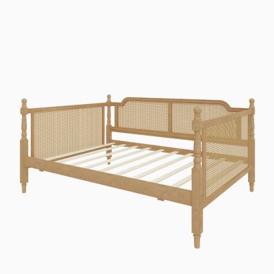  Rattan Full Size Daybed with Storage Drawers