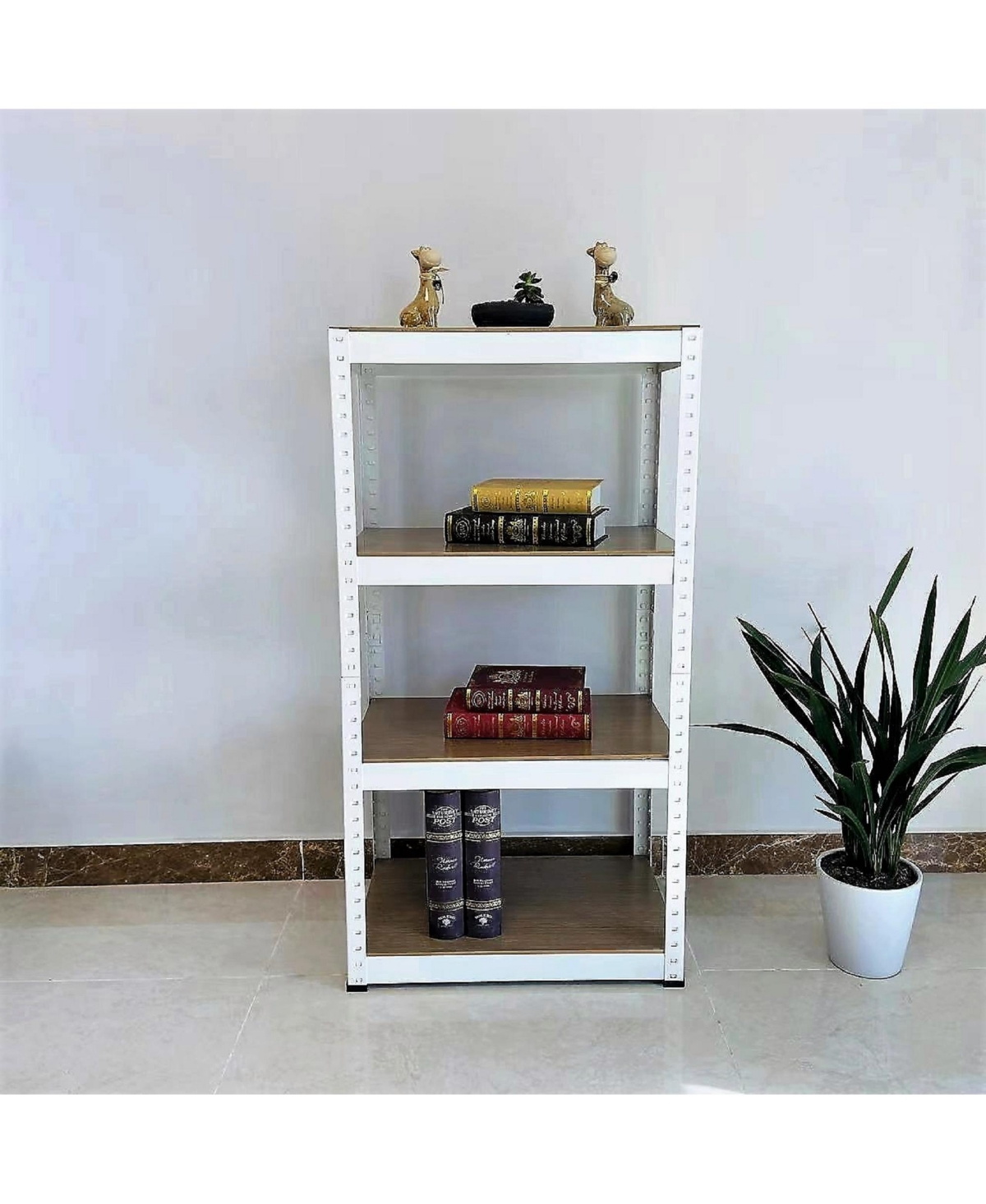 Slickblue 4-Tier Adjustable Garage Storage Shelves Heavy-Duty Utility Shelving for Maximum Organization
