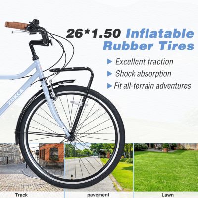 Streamdale 7-Speed Vintage Commuter Bike (26")