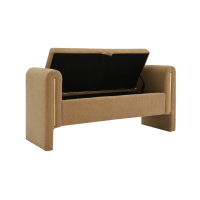 Modern Teddy End Bench with Arms & Storage