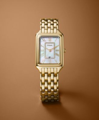 Women's Raquel Three-Hand Date Gold-Tone Stainless Steel Watch, 26mm