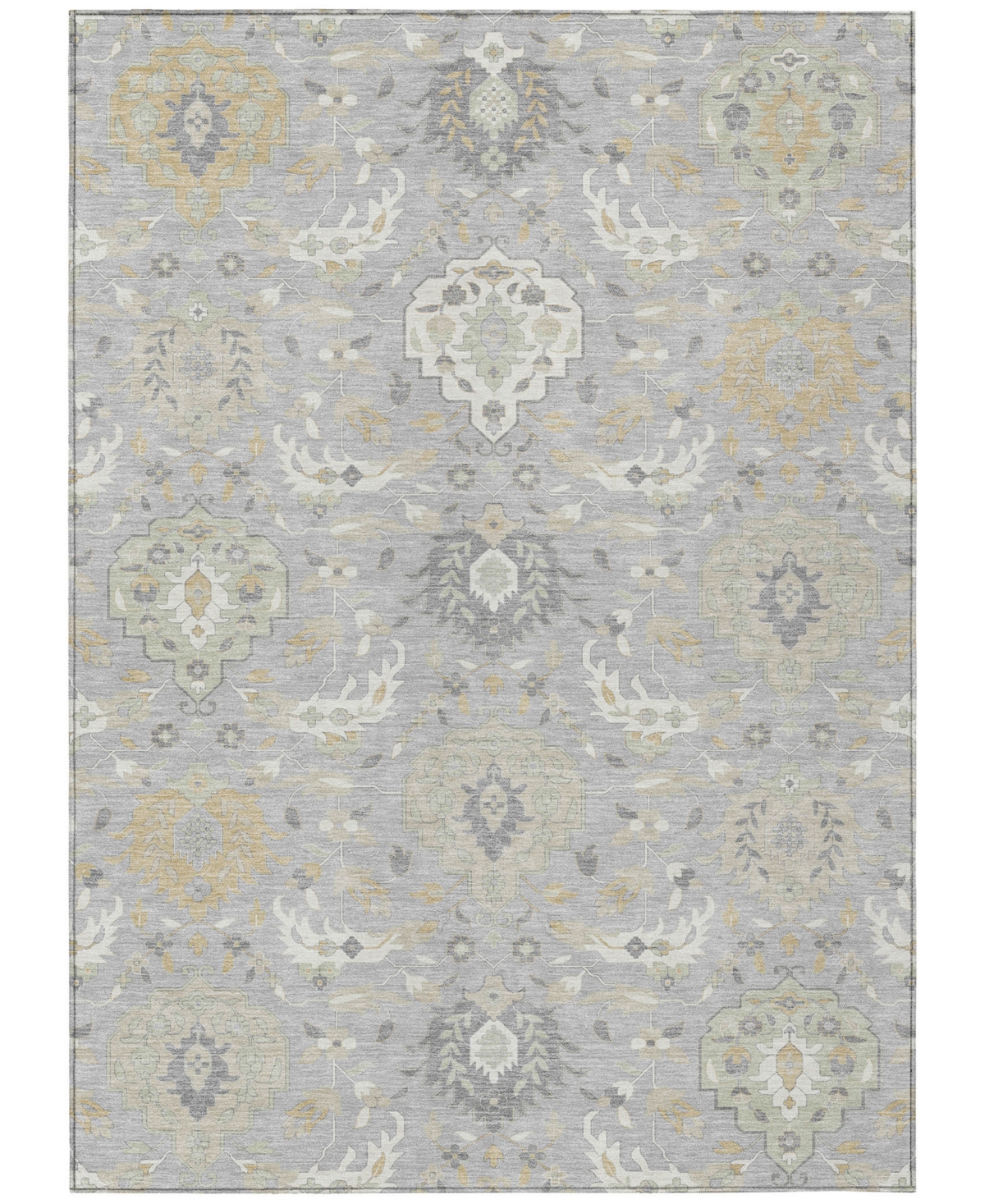 Addison Chantille Machine Washable Acn1026 10'x14' Area Rug In Gray