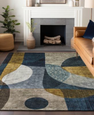 Addison Chantille Machine Washable Acn1124 Rug Collection In Blue