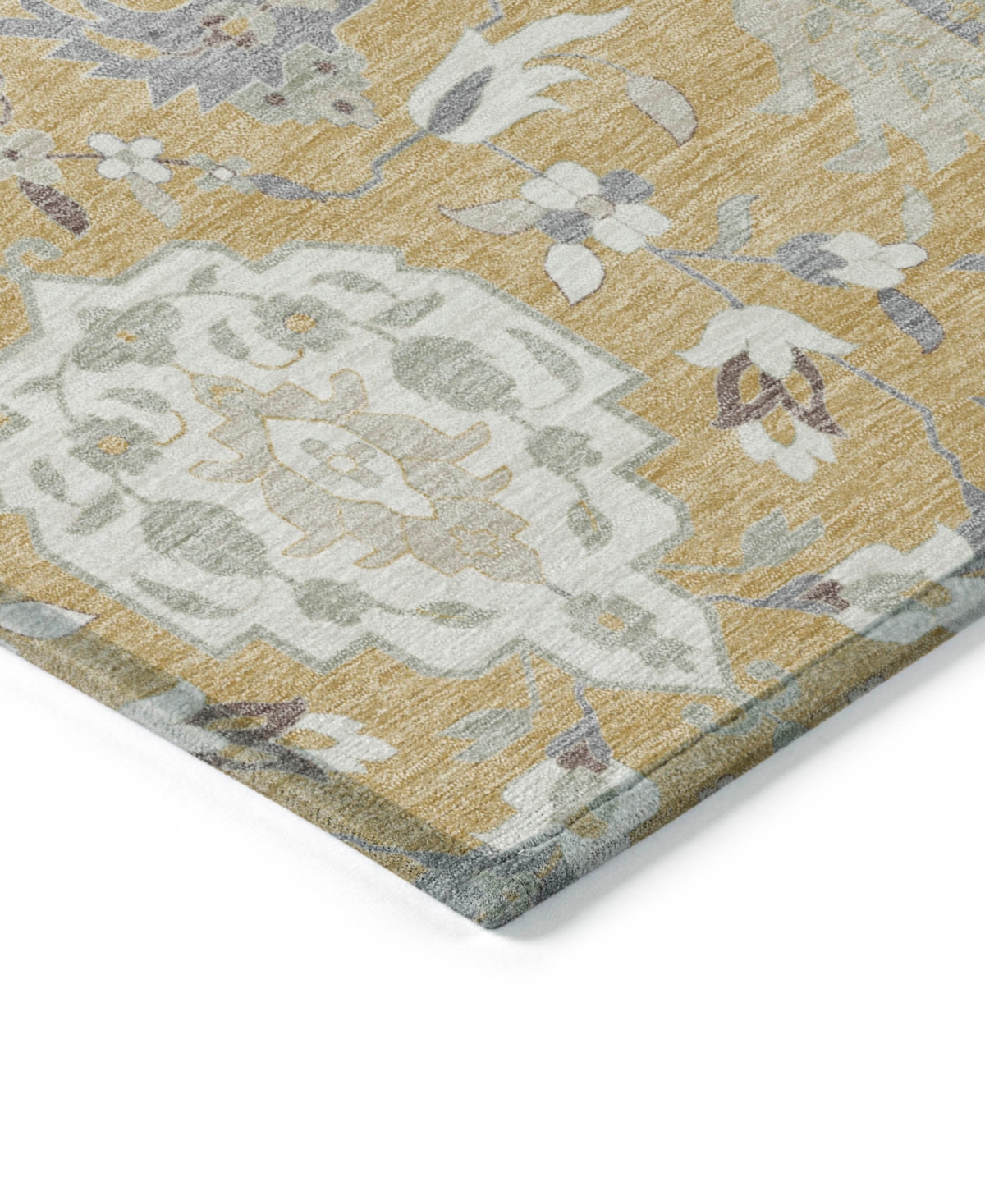 Addison Chantille Machine Washable Acn1026 9'x12' Area Rug In Gold
