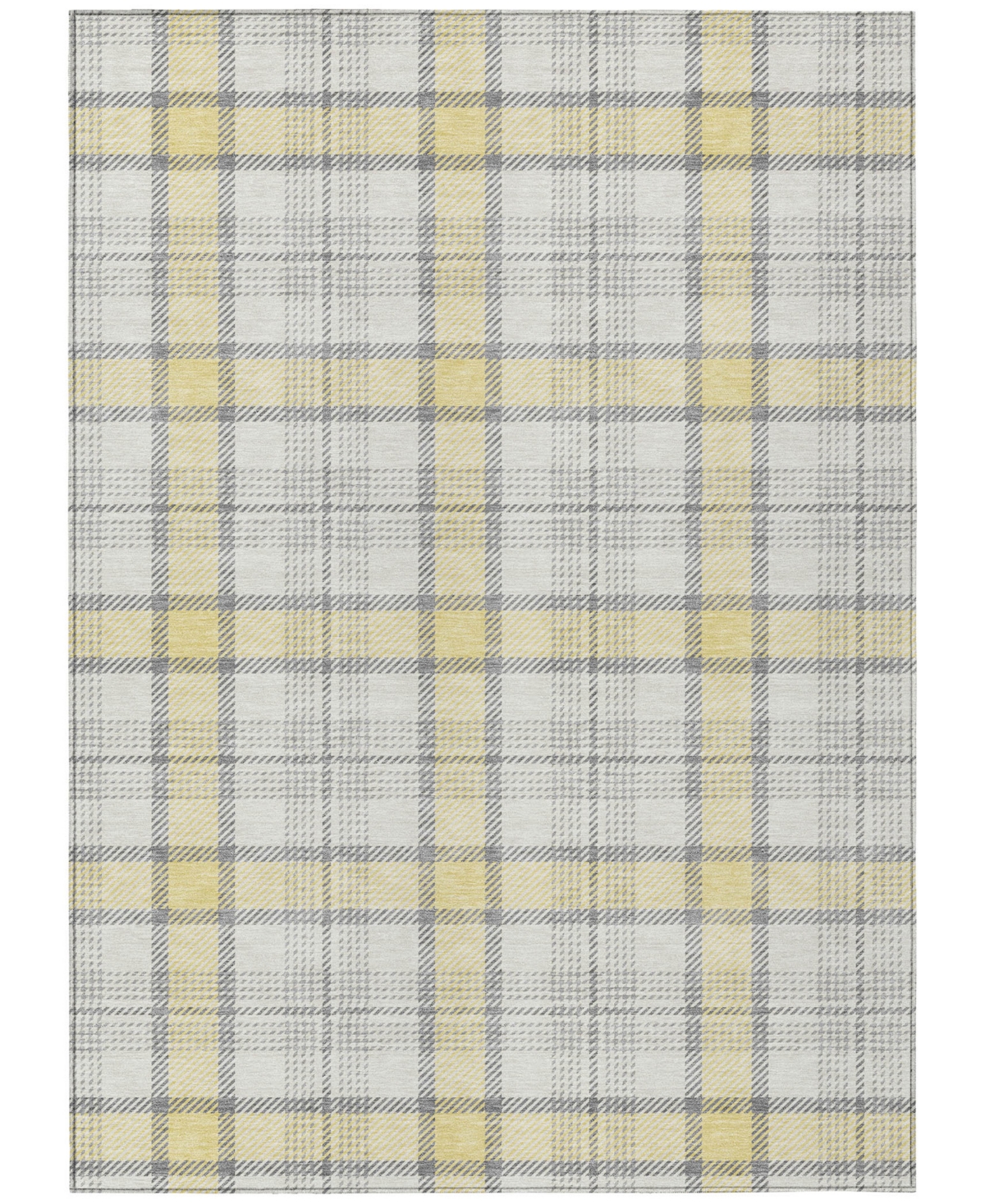 Addison Chantille Mahine Washable Acn1052 5'x7'6" Area Rug In Yellow