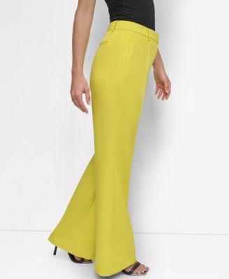 DKNY Women's Pintuck Flare-Leg Pants - Macy's