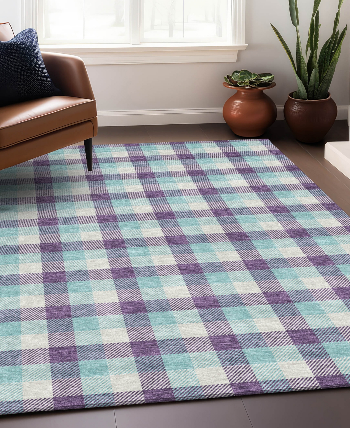 Addison Chantille Mahine Washable Acn1053 2'6"x3'10" Area Rug In Purple
