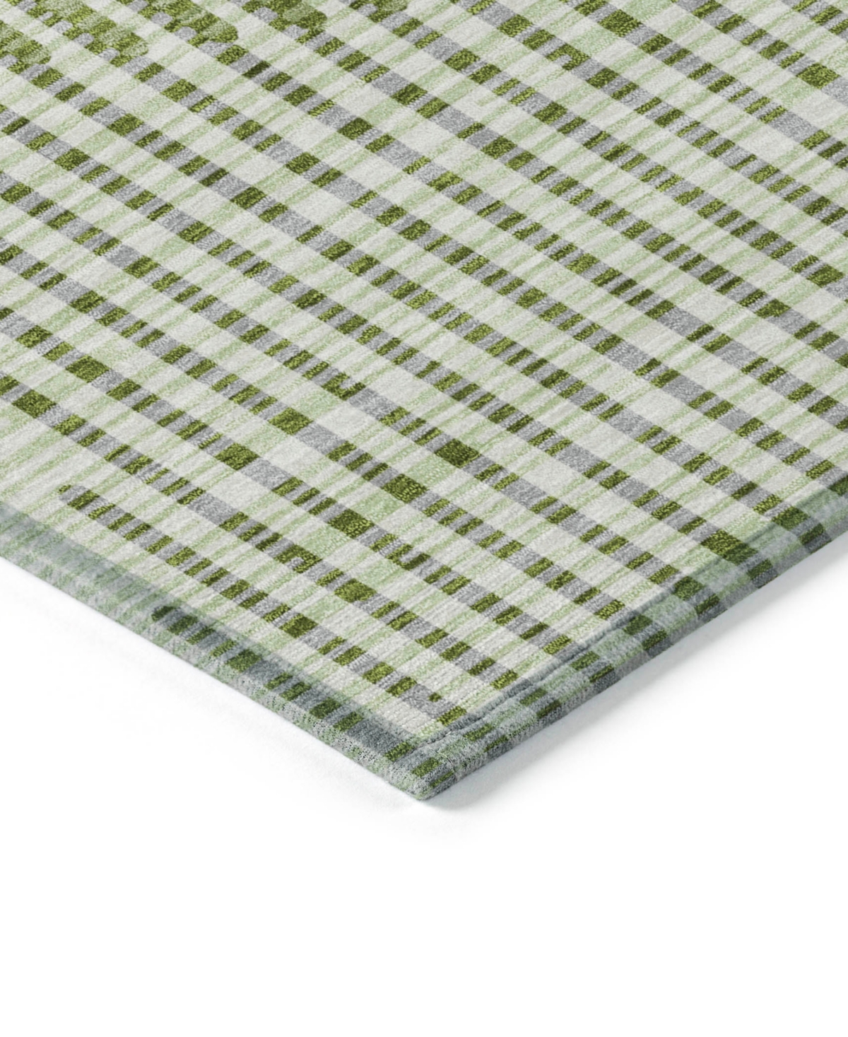 Addison Chantille Mahine Washable Acn1001 2'3"x7'6" Runner Area Rug In Green