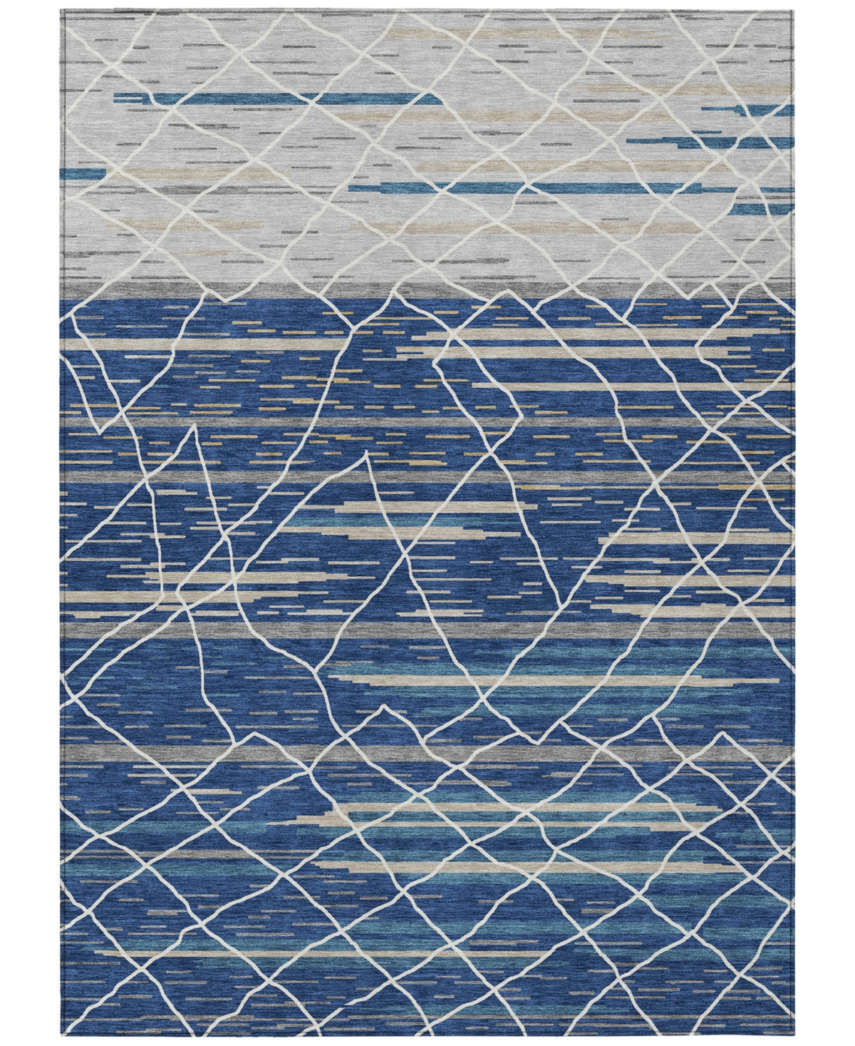 Addison Chantille Machine Washable Acn1025 3'x5' Area Rug In Navy