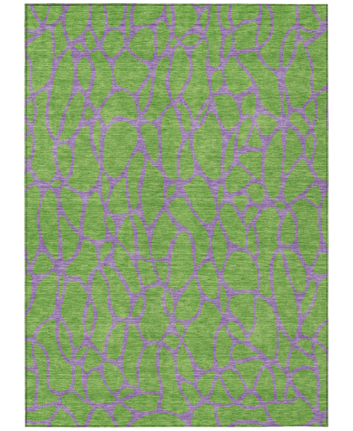 Addison Chantille Machine Washable Acn1023 1'8x2'6 Area Rug In Lime
