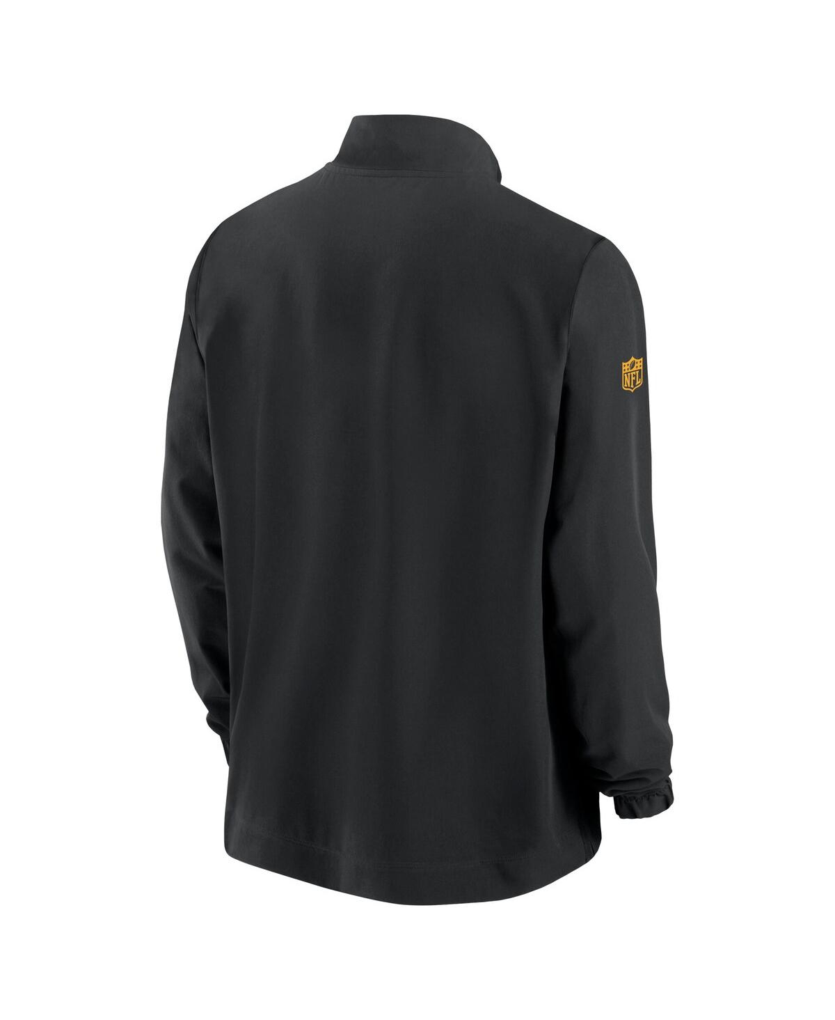 Nike Men'sNew Orleans Saints 2023 Sideline V-neck Pullover Wind shirt - Black