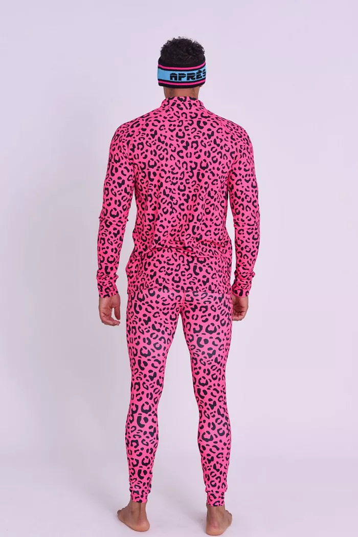 Men's Baselayer Pant - Hotel California Pink Leopard - thumbnail 2