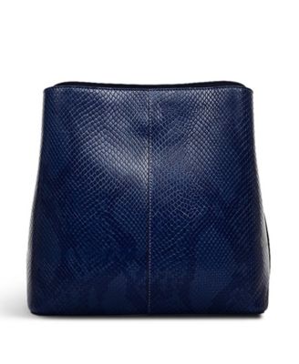 Dukes Place Icon Faux Lizard Zip Top Crossbody Bag