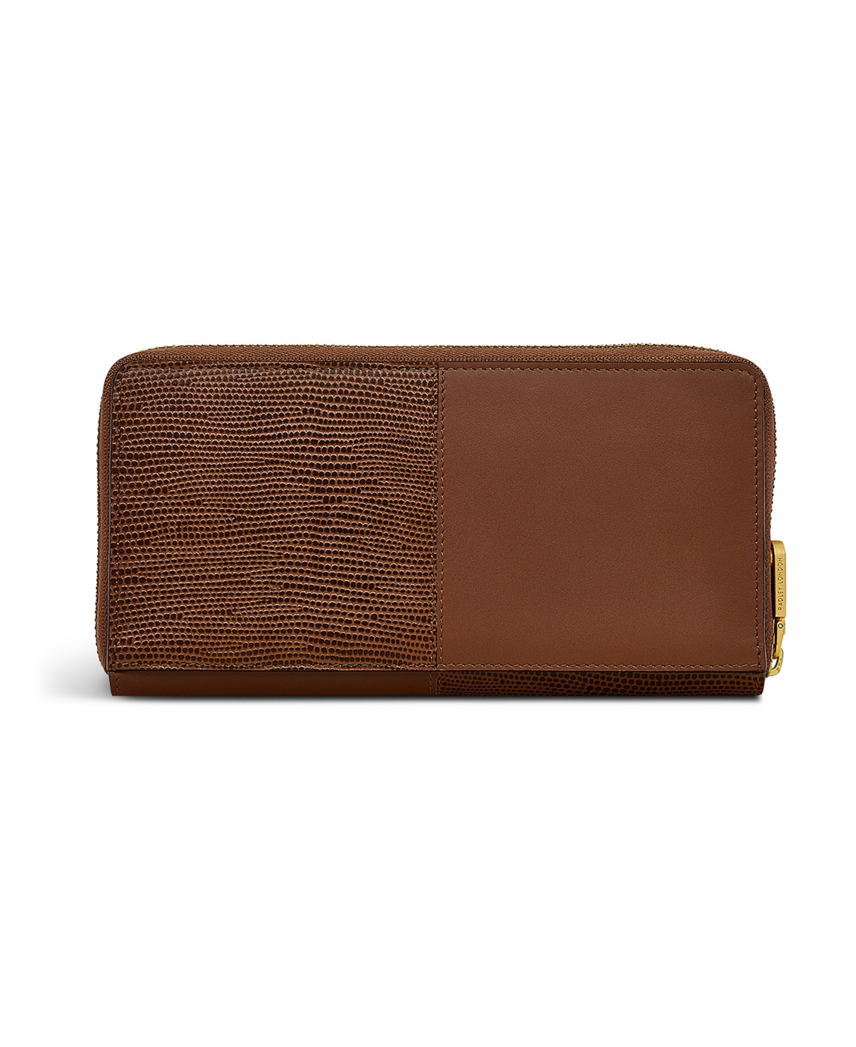 Radley London Mount Row Faux Lizard Zip Around Wallet In Saddle