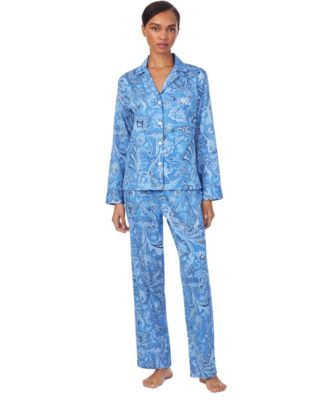 Lauren Ralph Lauren - Women's Printed Notched-Collar Pajama Set
