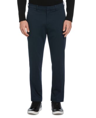 Perry Ellis - Men's Slim Fit Knit Solid Suit Pants