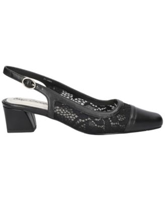 Women's Fortune Square Toe Slingback Pumps