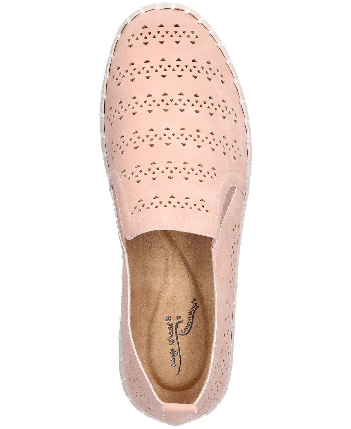 EASY STREET WOMEN'S PEPPY SLIP-ON PLATFORM SNEAKERS 