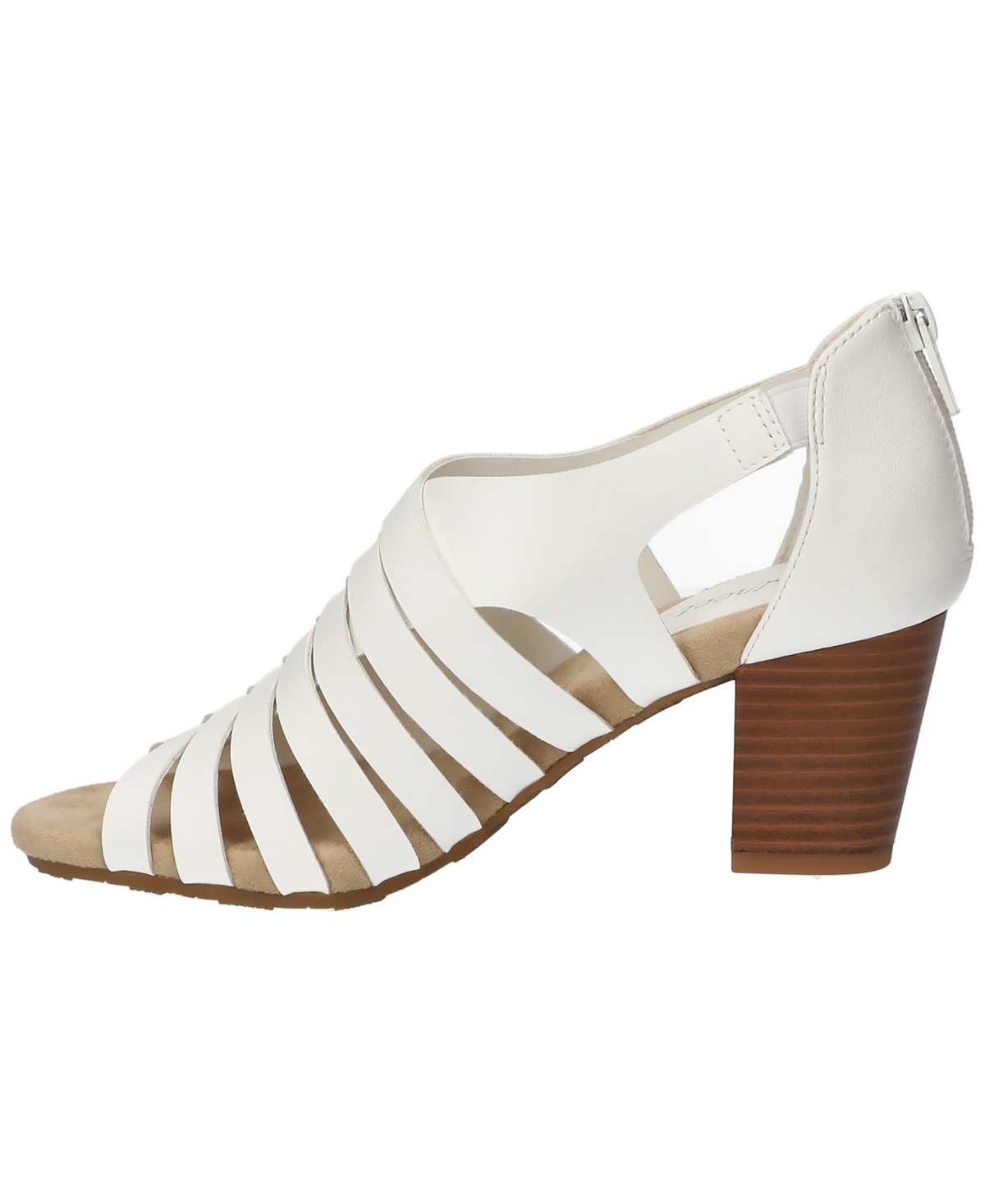 Shop Easy Street Women's Vanni Block Heel Sandals In White