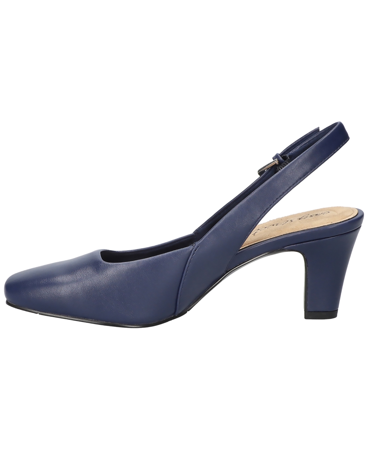 Shop Easy Street Women's Ritsa Square Toe Slingback Pumps In Navy
