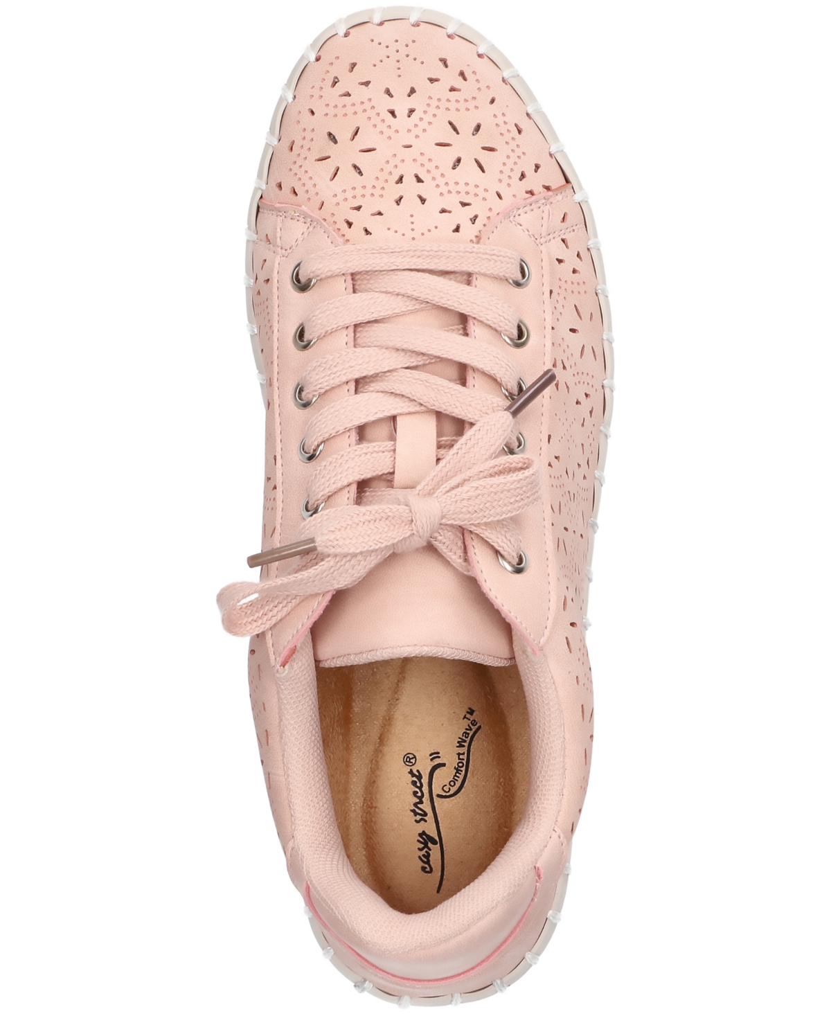 Shop Easy Street Women's Retta Comfort Platform Sneakers In Blush