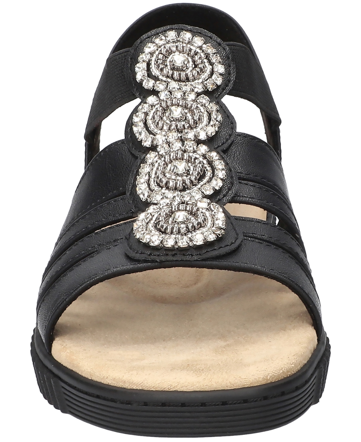 Easy Street Women's Samira Slip-on Platform Sandals In Black