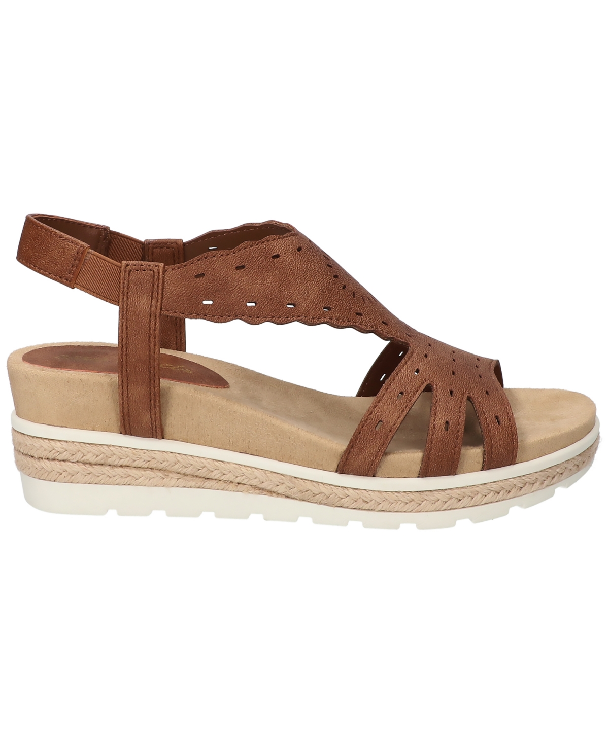 Shop Easy Street Women's Fran Wedge Heel Sandals In Tan