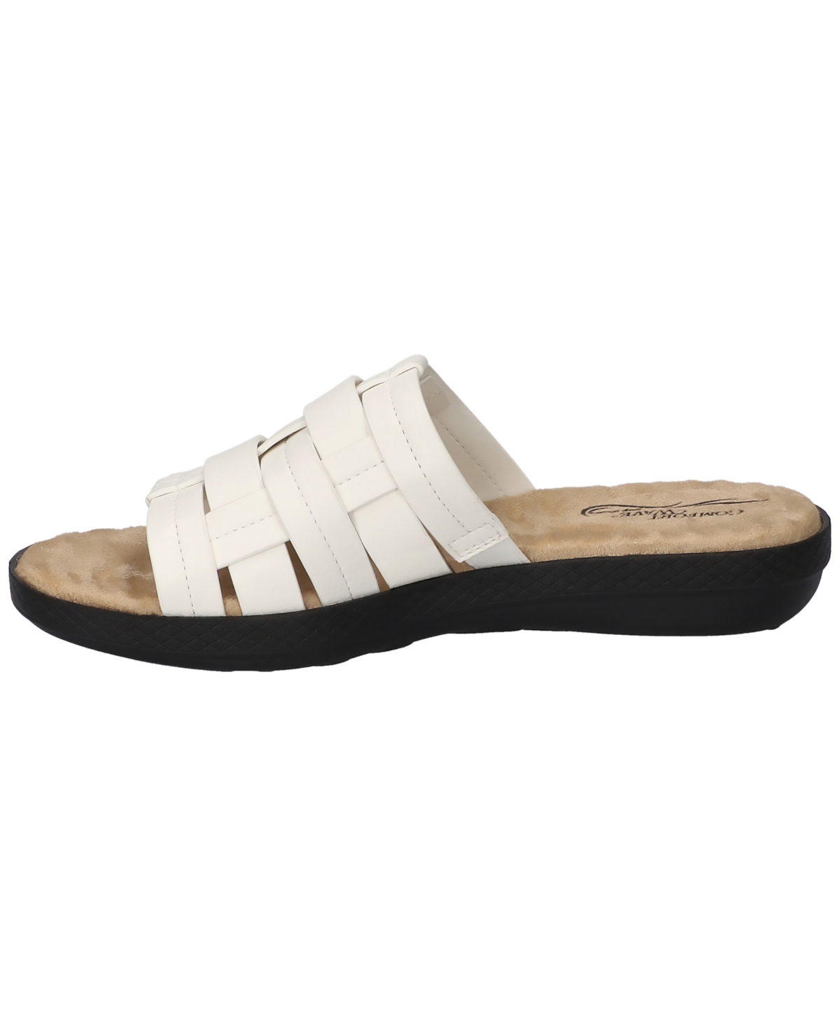 Shop Easy Street Women's Maha Comfort Slide Sandals In White