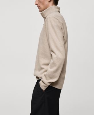Men's Ribbed-Collar Sweatshirt