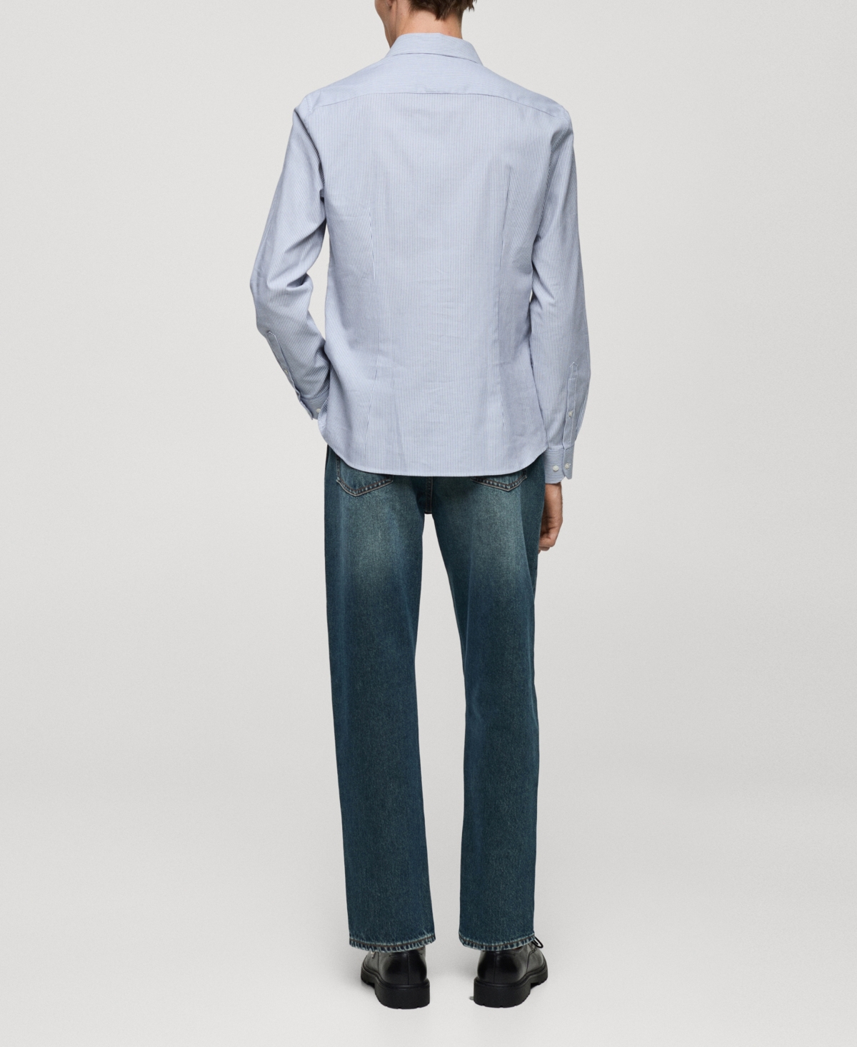 Mango Men's Cotton Kodak Striped Shirt