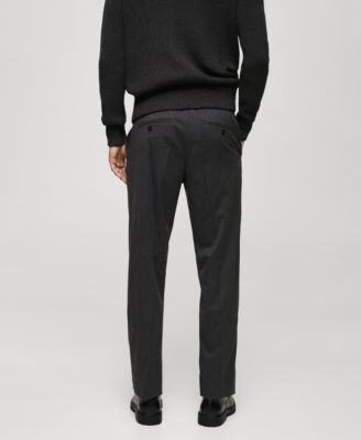 Men's Regular-Fit Pleated Trousers